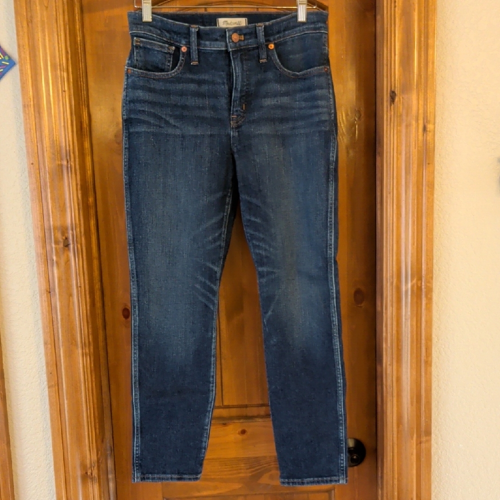 Madewell Dark Blue Straight Leg Jeans